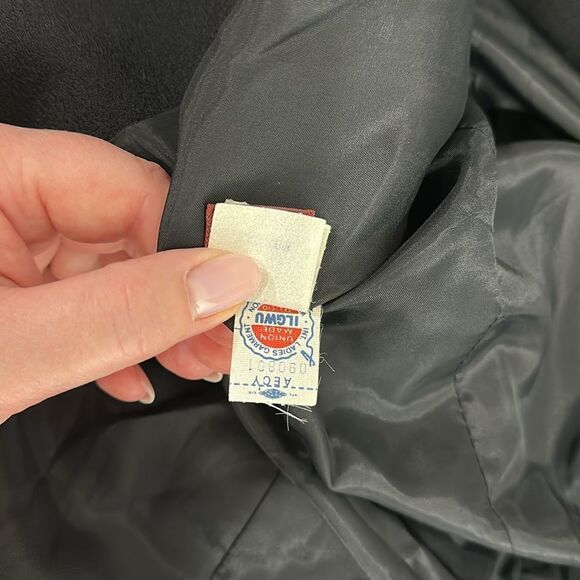 Vintage Wool Classic Black Women's Blazer With Pockets Size 10 - Picture 8 of 11